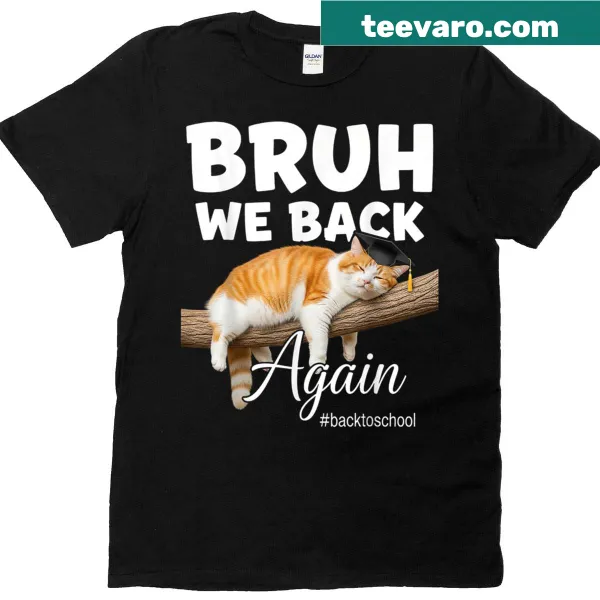 Funny lazy cat graphic T-shirt for teachers with a humorous slogan