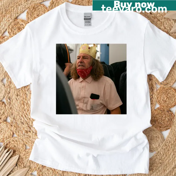 Illustration of Burger King character on T-shirt
