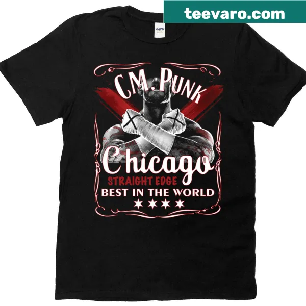 Graphic T-shirt with bold text celebrating Straight Edge lifestyle