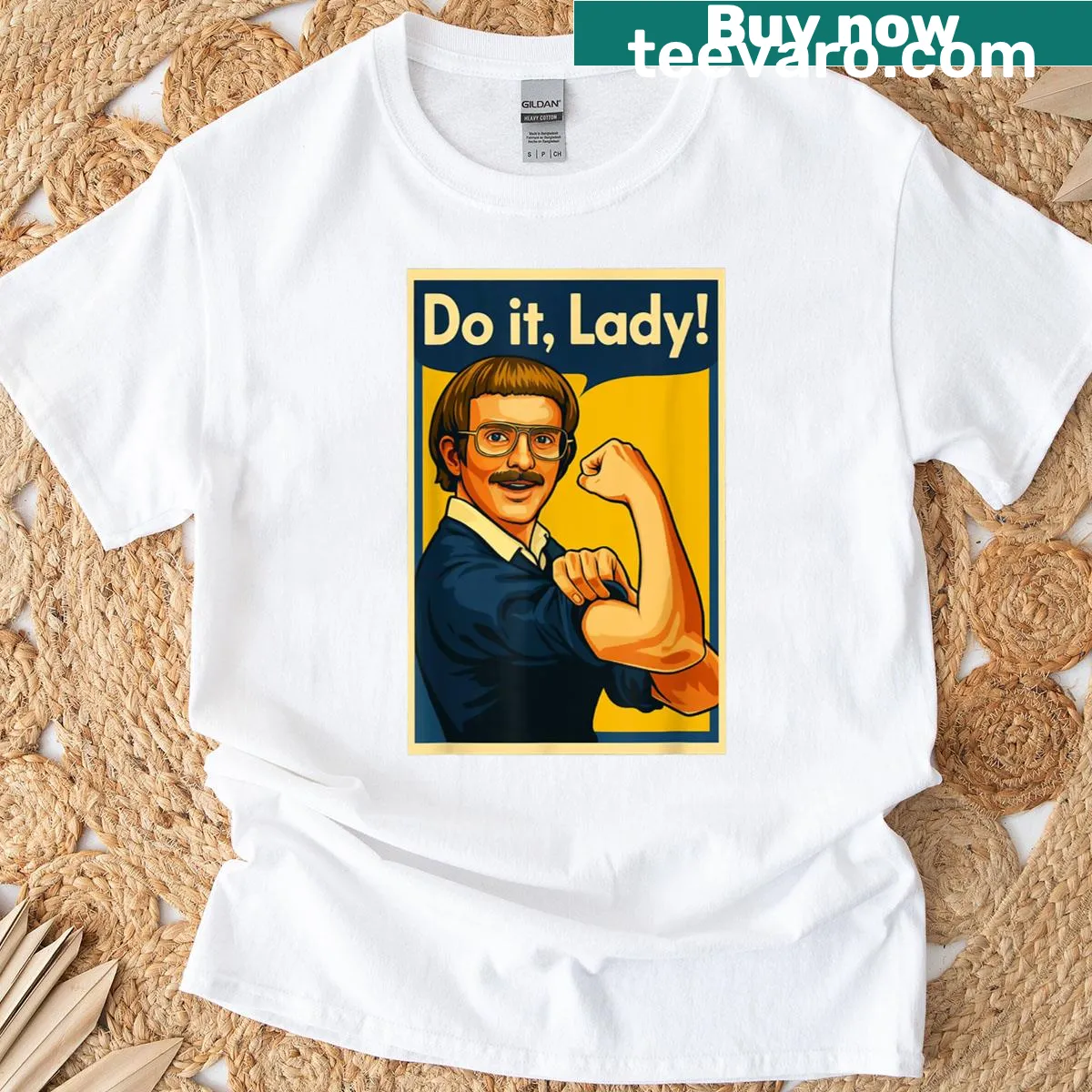 Funny saying T-shirt with humorous text for men and women — on a men's t-shirt