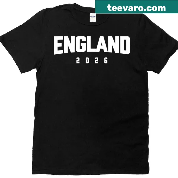 Patriotic t-shirt with the phrase 'England 2026'