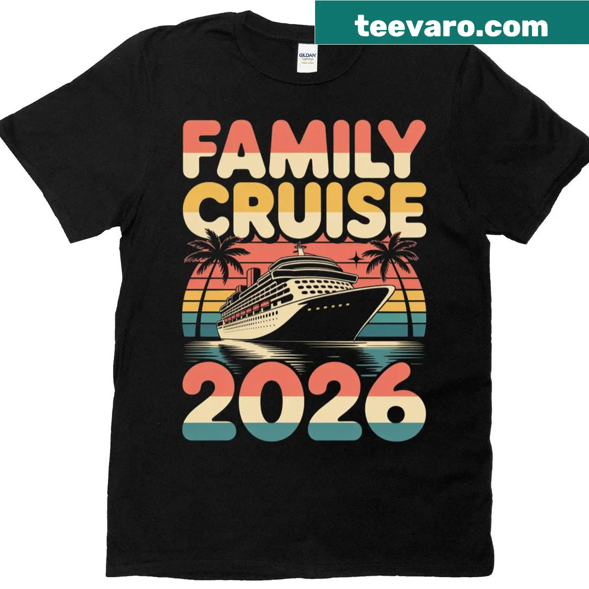 Matching family cruise t-shirt with a cheerful design for summer vacations. — on a men's t-shirt