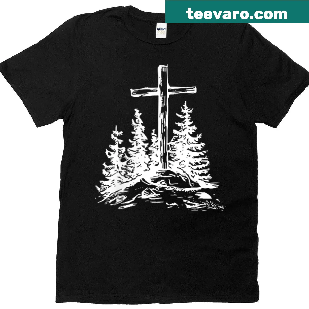 T-shirt with the phrase 'Follow The Word Not The Herd' printed on front and back. — on a men's t-shirt