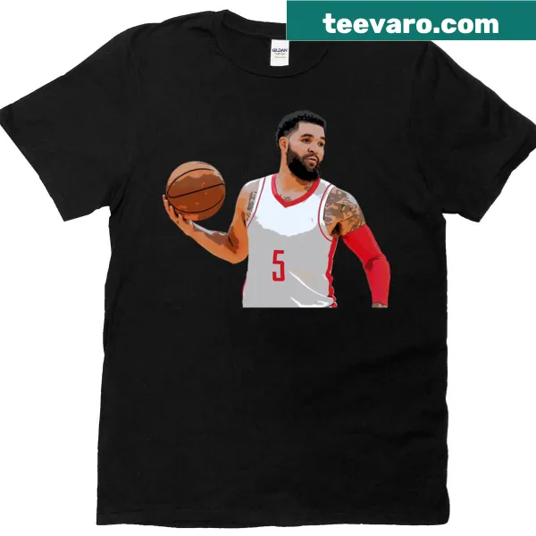 Oversized Fred Vanvleet graphic t-shirt celebrating the basketball star.