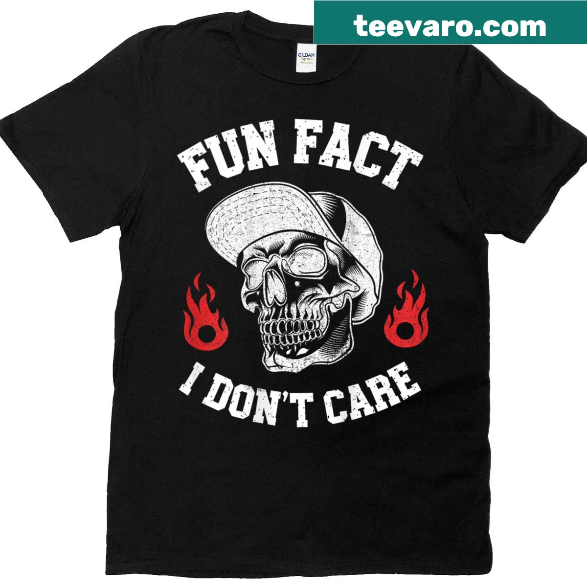 Sarcastic skeleton design with a humorous message on a T-shirt — on a men's t-shirt
