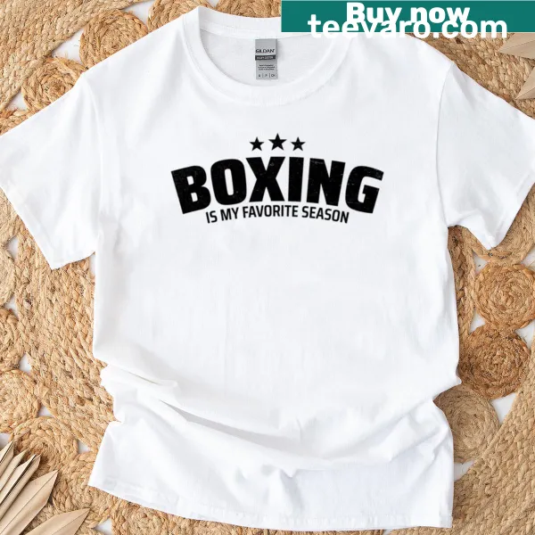 T-shirt featuring a humorous boxing quote.