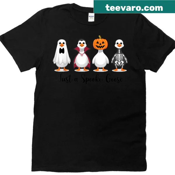 Illustration of a spooky goose for Halloween