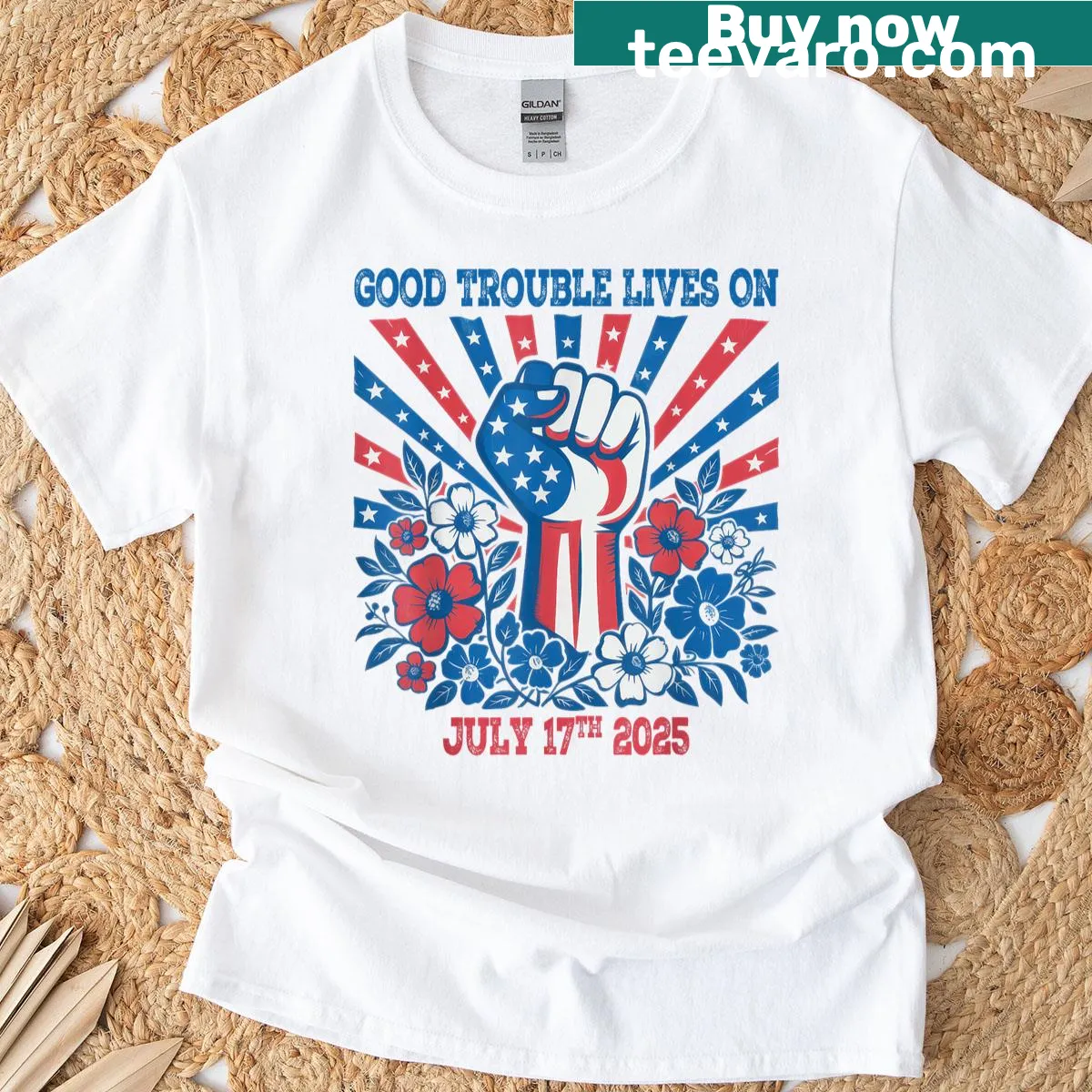 Funny political T-shirt with a clever slogan — on a men's t-shirt