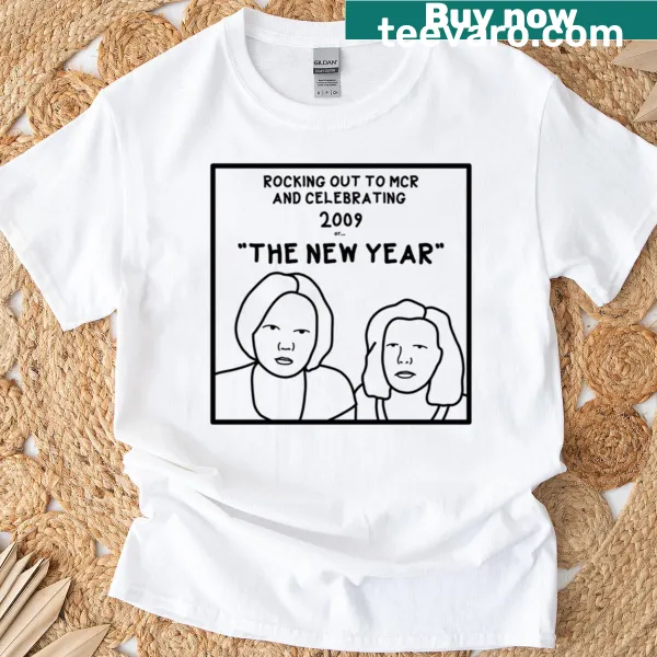 Playful New Year illustration with Tara and Raven