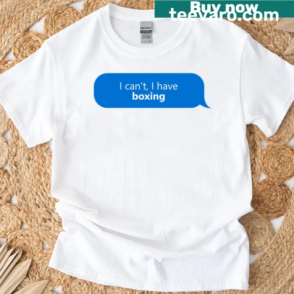 Oversized T-shirt celebrating boxing with playful design
