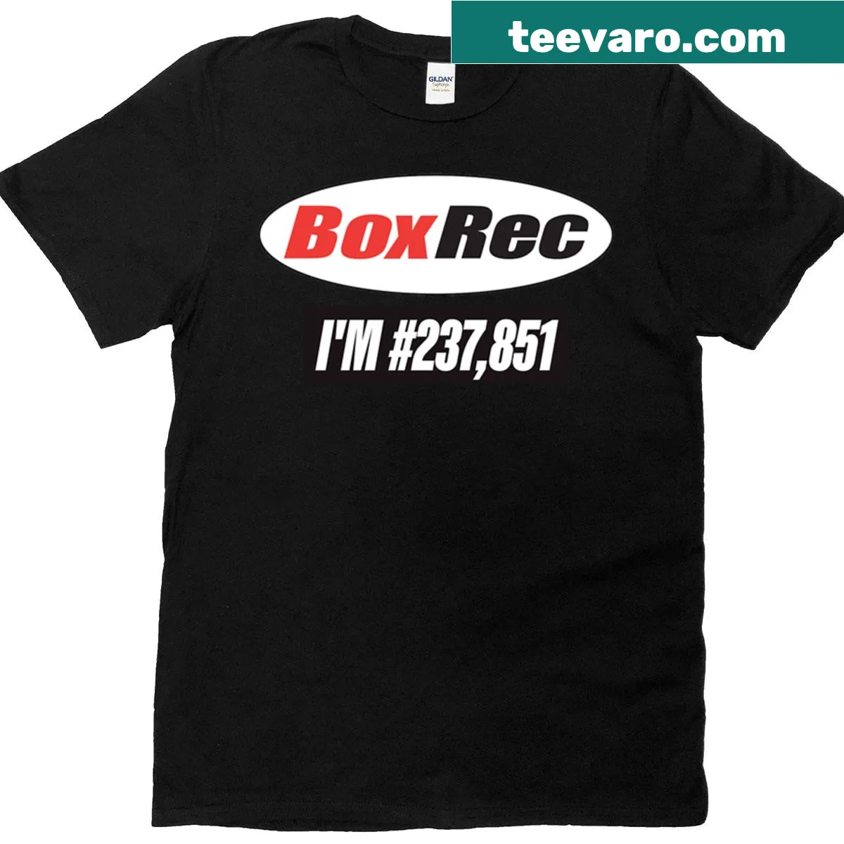 Minimalist design featuring 'Im 237851' on a t-shirt — on a men's t-shirt