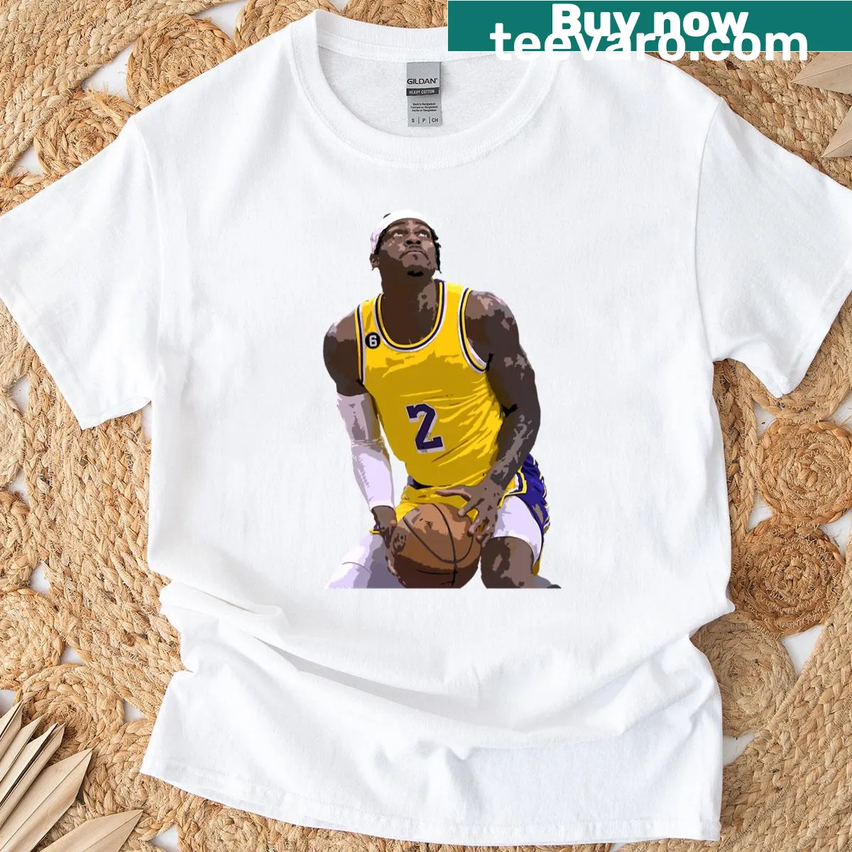 T-shirt featuring the name Jarred Vanderbilt — on a men's t-shirt