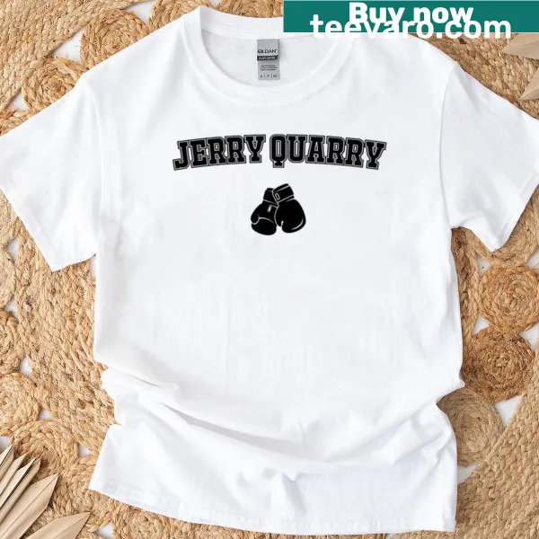 T-shirt featuring the name Jerry Quarry American Boxer