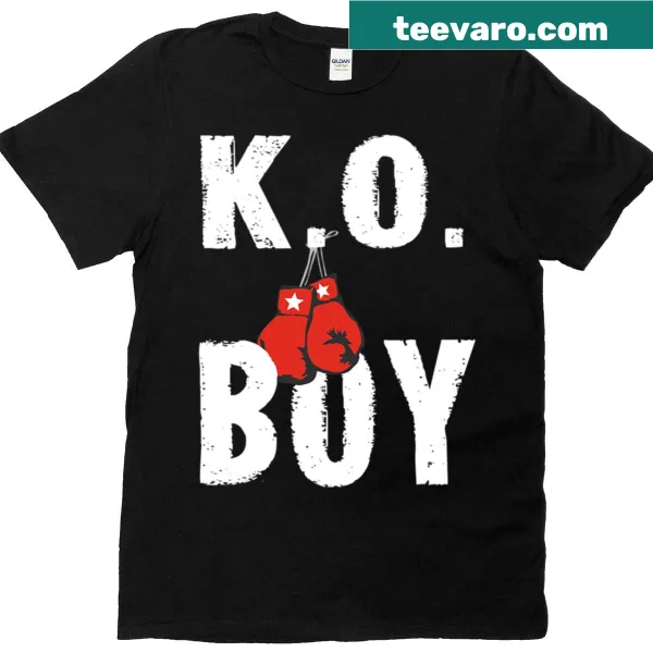 Boxing gloves illustration on Ko Boy t-shirt