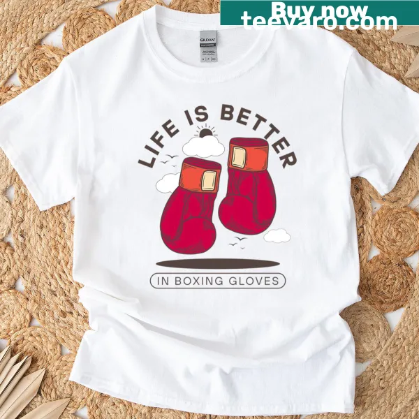 Living Boxing Life motivational graphic T-shirt