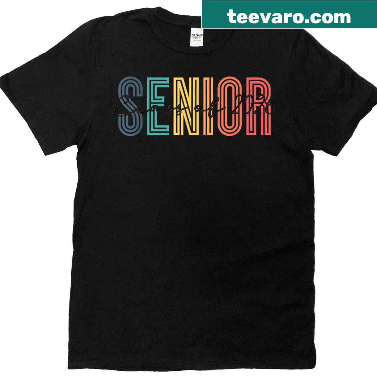 My Last First Day Senior 2026 T-shirt with Graduation 26 design — on a men's t-shirt
