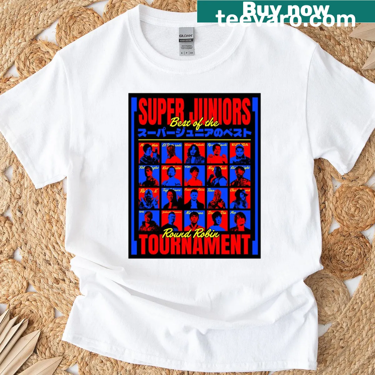 NJPW 'Best Of Super Jrs 2025' event T-shirt — on a men's t-shirt