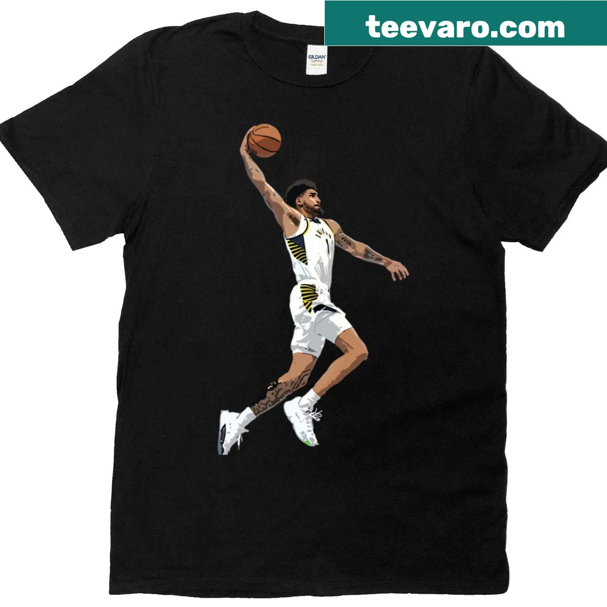 T-shirt honoring basketball player Obi Toppin — on a men's t-shirt