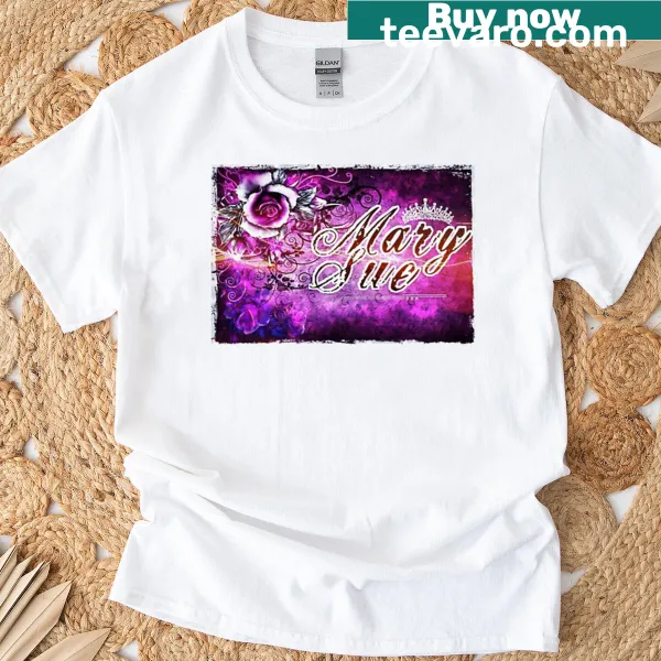 Floral design on an Official Hsp Mary Sue Flower T-shirt