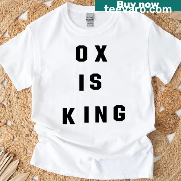 Typographic design featuring the words 'Ox Is King'