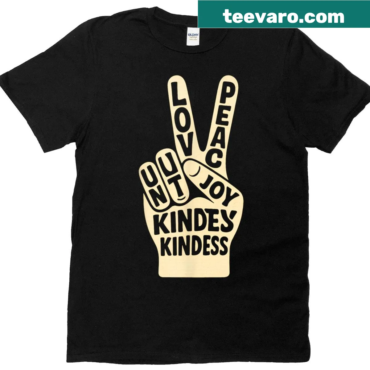 Kids' t-shirt promoting peace and anti-bullying messages — on a men's t-shirt