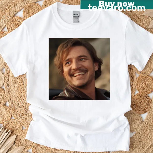 Pedro smile meme graphic on a t-shirt
