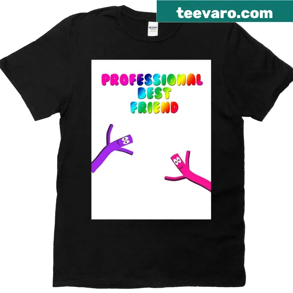 T-shirt declaring 'Professional Best Friend' in playful typography