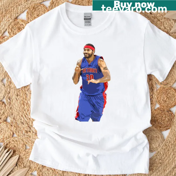 T-shirt featuring Rasheed Wallace's name in classic font