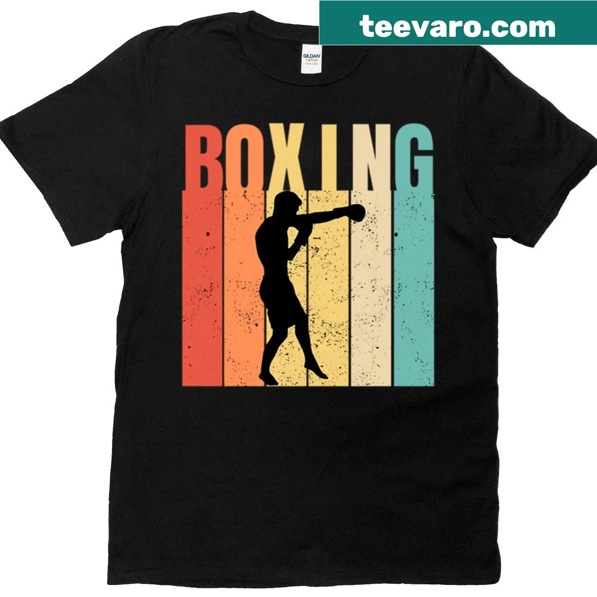 Vintage distressed bowling T-shirt with retro bowling graphic — on a men's t-shirt
