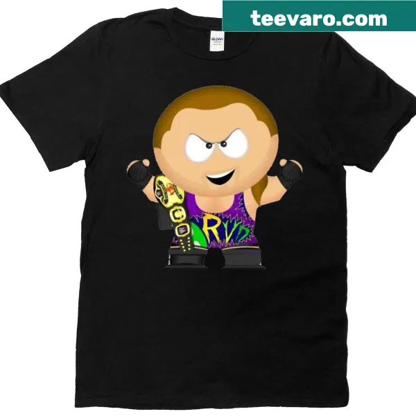 Wrestling t-shirt featuring Rob Van Dam text design