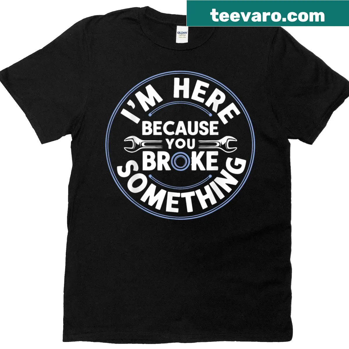 T-shirt featuring a saying for car mechanics — on a men's t-shirt