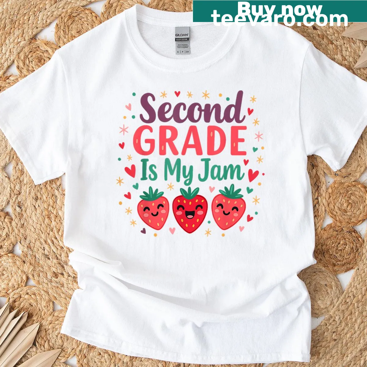 Fun T-shirt celebrating second grade for kids — on a men's t-shirt