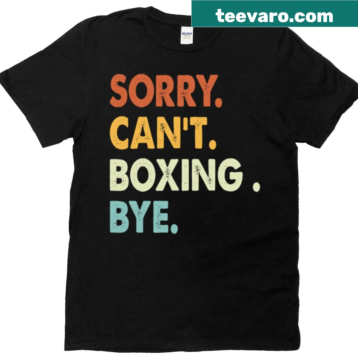 Funny boxing-themed T-shirt with humorous text for boxing lovers — on a men's t-shirt