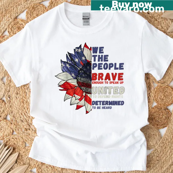 Patriotic t-shirt with 'Speak Up For What Matters' text