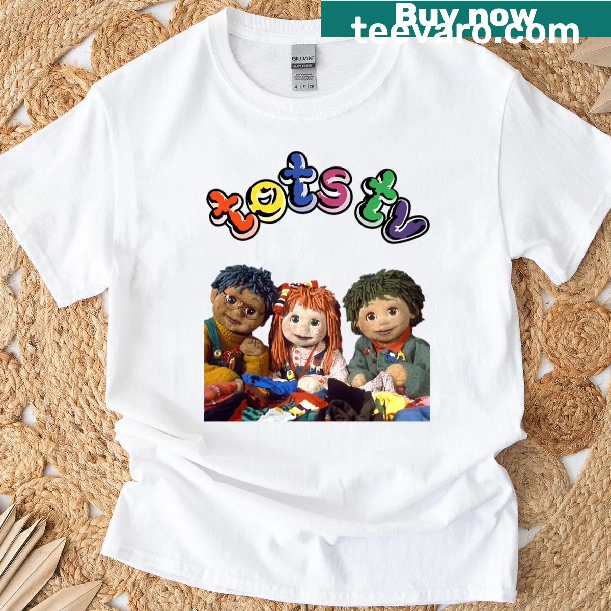 Playful T-shirt for kids inspired by Tots TV — on a men's t-shirt