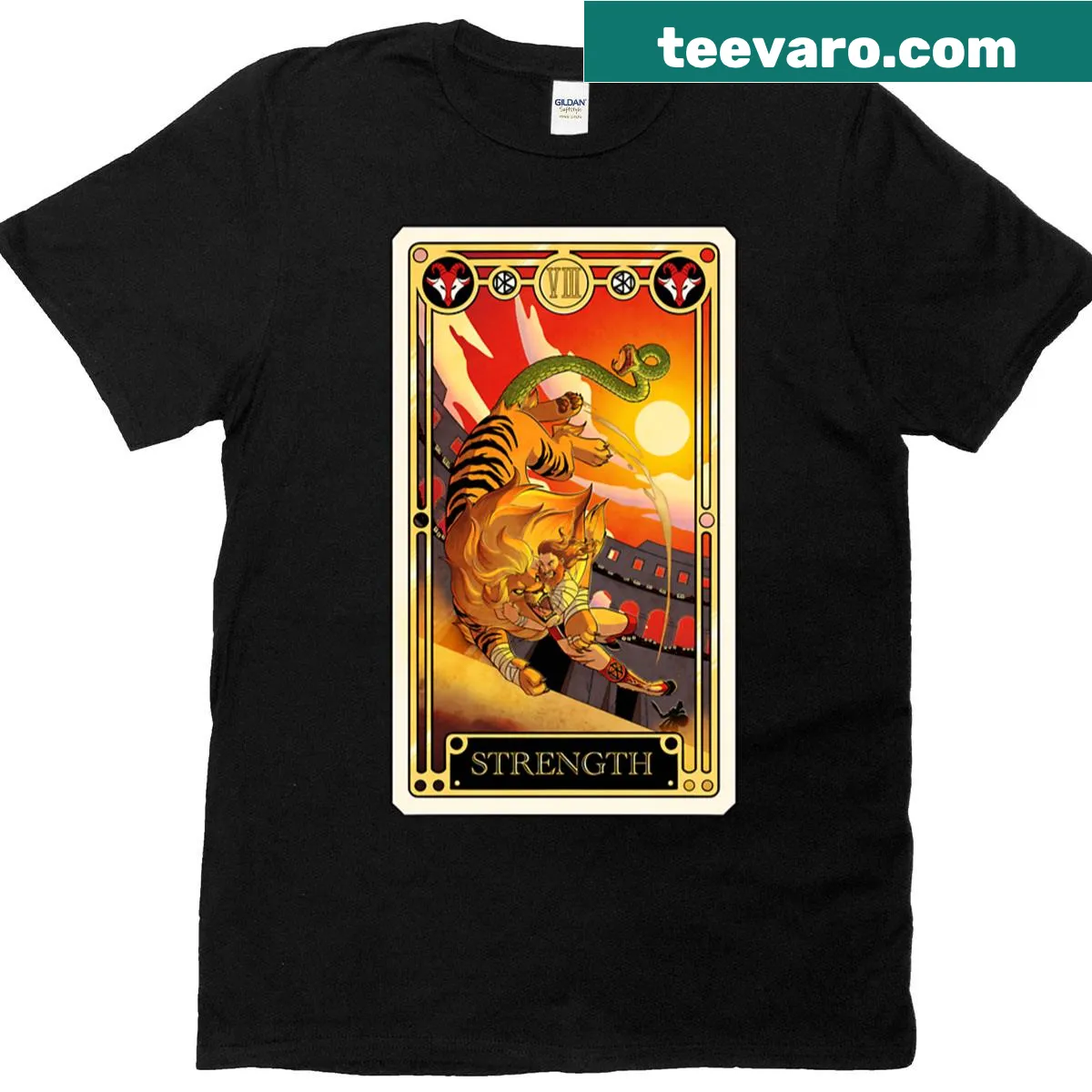 T-shirt featuring the phrase 'True Strength' — on a men's t-shirt