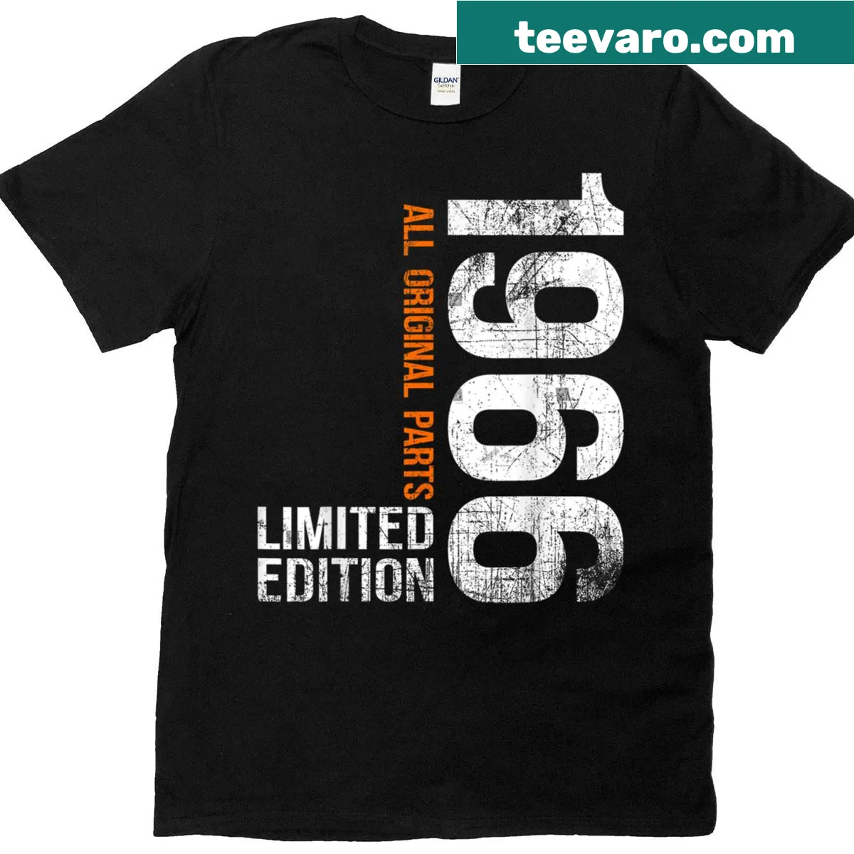 Vintage 1966 birthday T-shirt for 59 years old — on a men's t-shirt