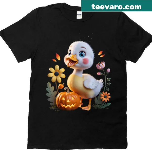 Vintage Halloween t-shirt with floral pumpkin and 'Silly Goose' text