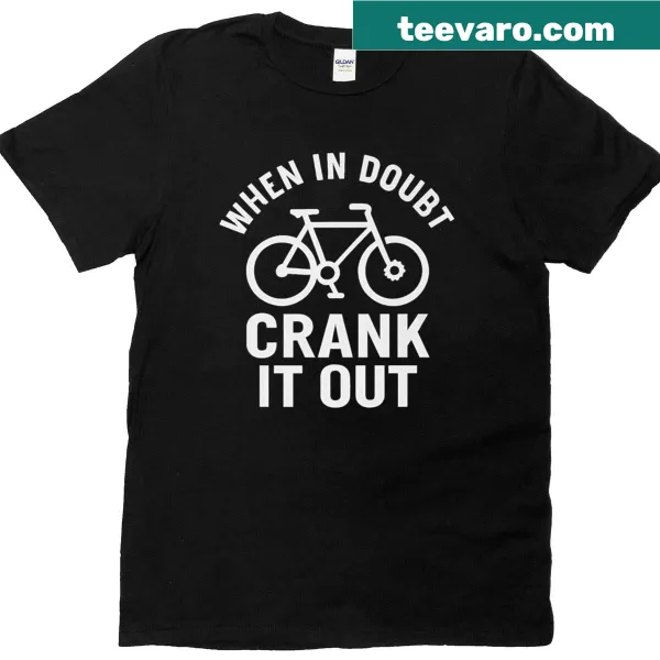 Motivational biking T-shirt with encouraging cycling quote