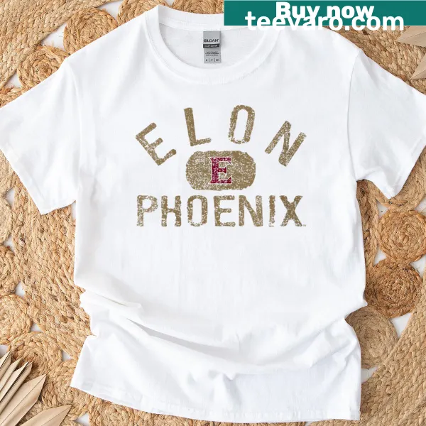 Vintage logo T-shirt featuring Elon Phoenix design in black