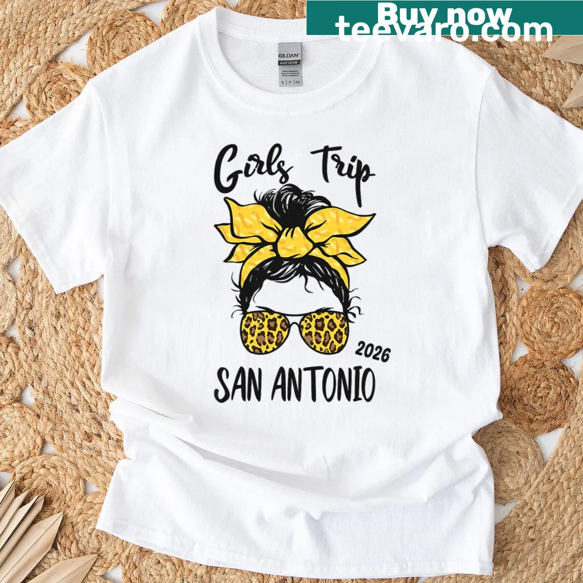 Girls Trip San Antonio 2026 summer vacation t-shirt — on a men's t-shirt