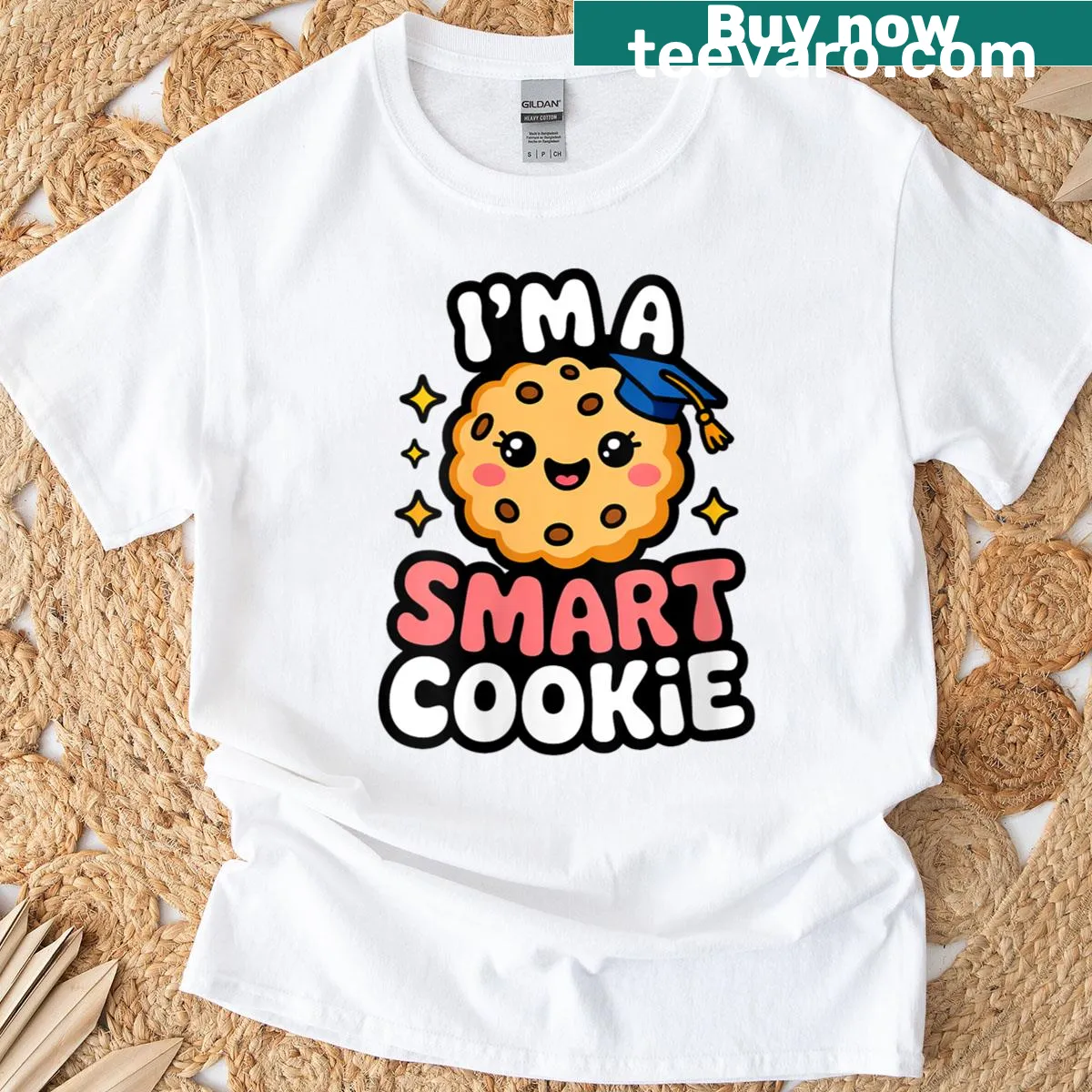 Funny T-shirt with the text 'I'm a Smart Cookie' for girls — on a men's t-shirt