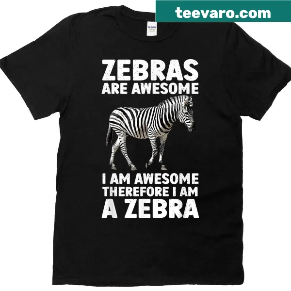 Zebra print t-shirt designed as a costume for all ages