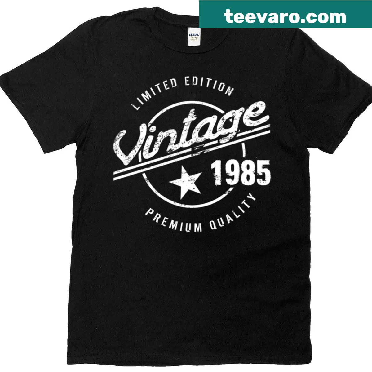Vintage 1985 birthday t-shirt celebrating 40th birthday with retro style — on a men's t-shirt