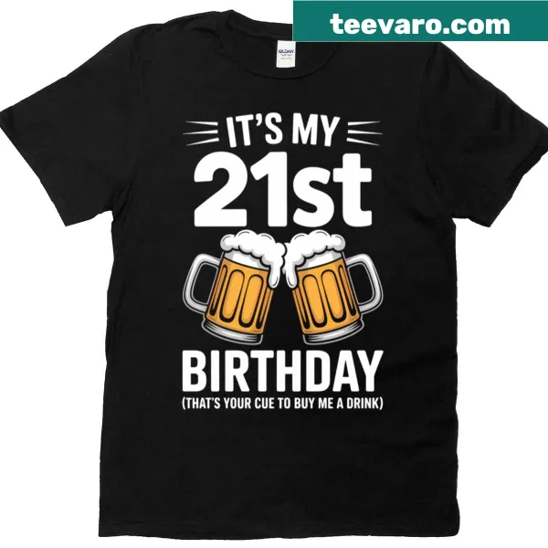 Funny typography for 21st birthday celebration