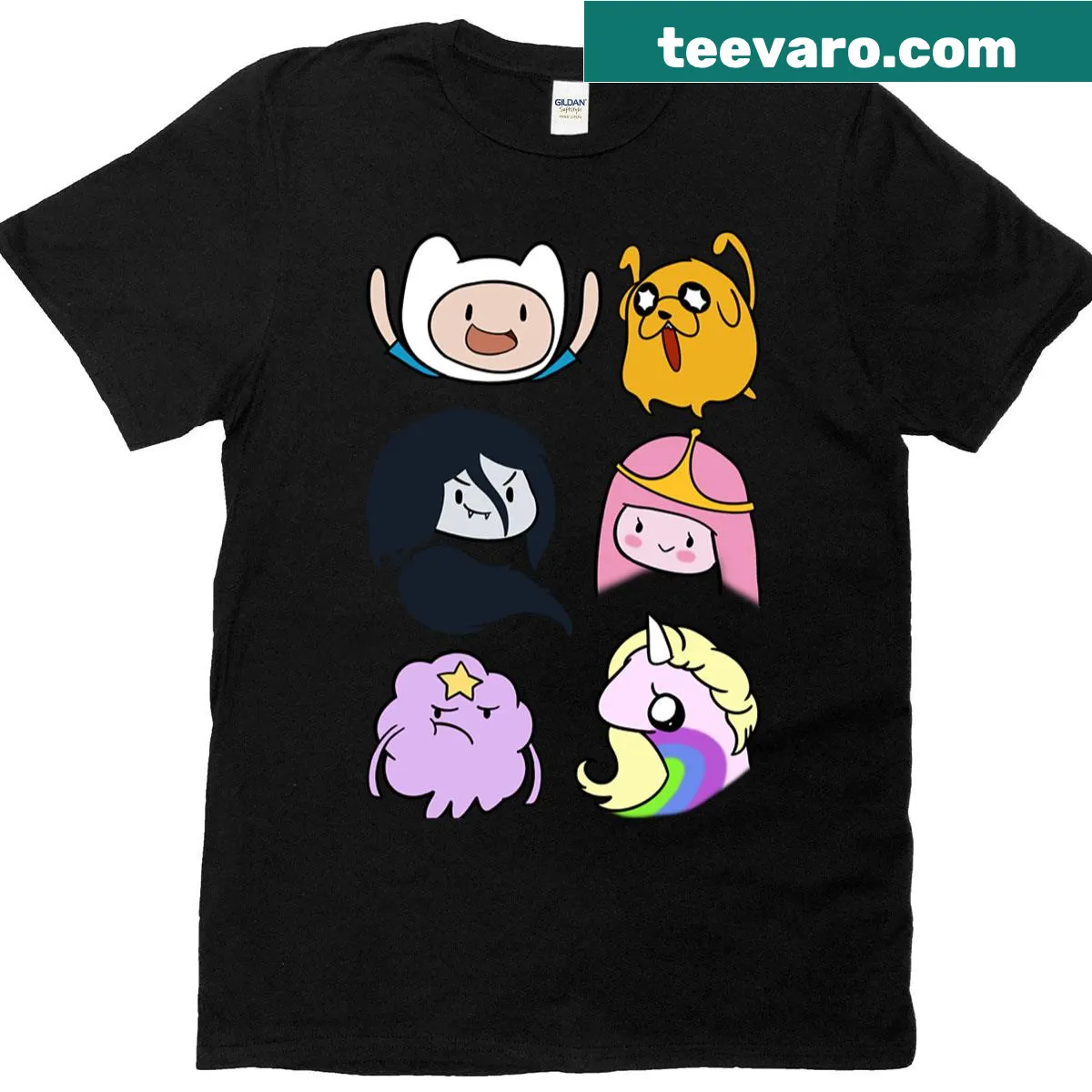 Adventure Time themed oversized T-shirt for fans — on a men's t-shirt