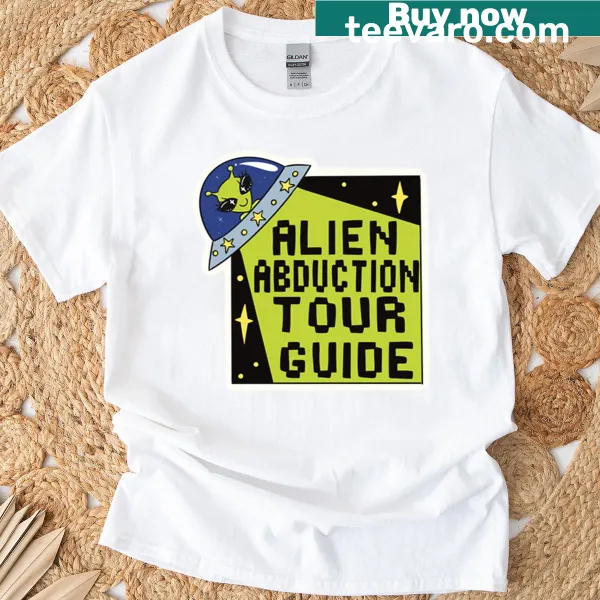 Funny Alien Abduction Tour Guide UFO T-shirt design