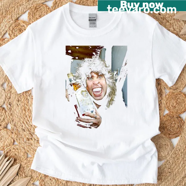 T-shirt featuring Ozzy Osbourne with whisky theme from 1988