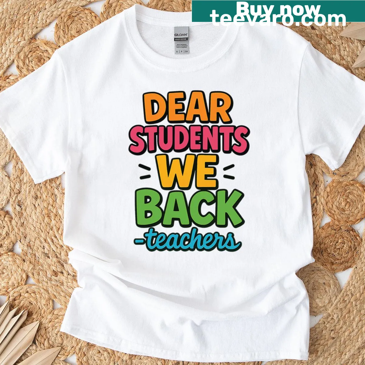 Graphic tee with the humorous phrase 'Bruh We Back' for teachers — on a men's t-shirt