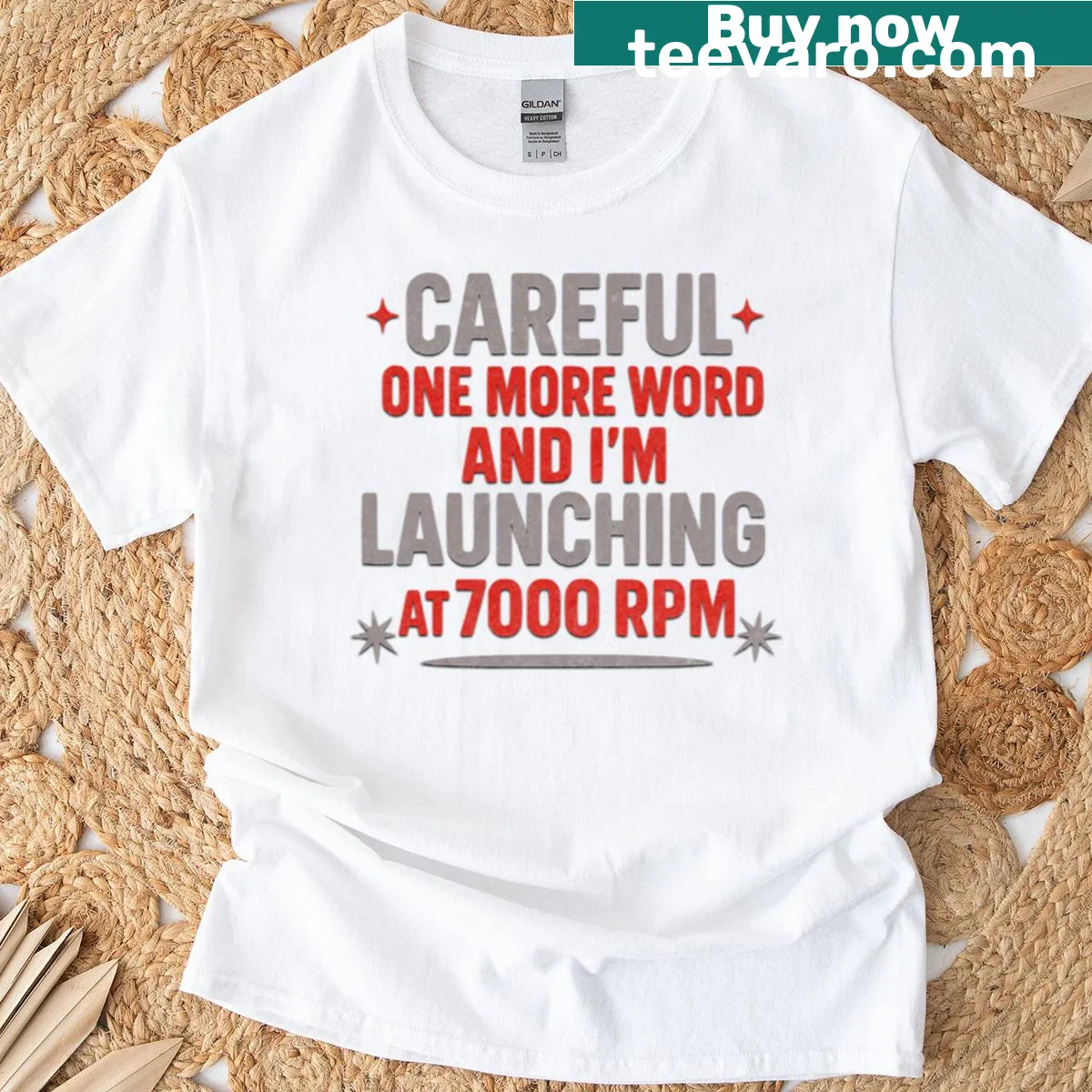 Sarcastic drag racing phrase on a funny t-shirt — on a men's t-shirt